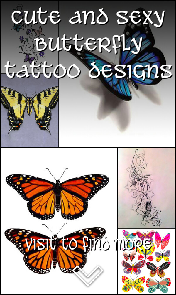 Cute and Sexy Butterfly Tattoo Designs