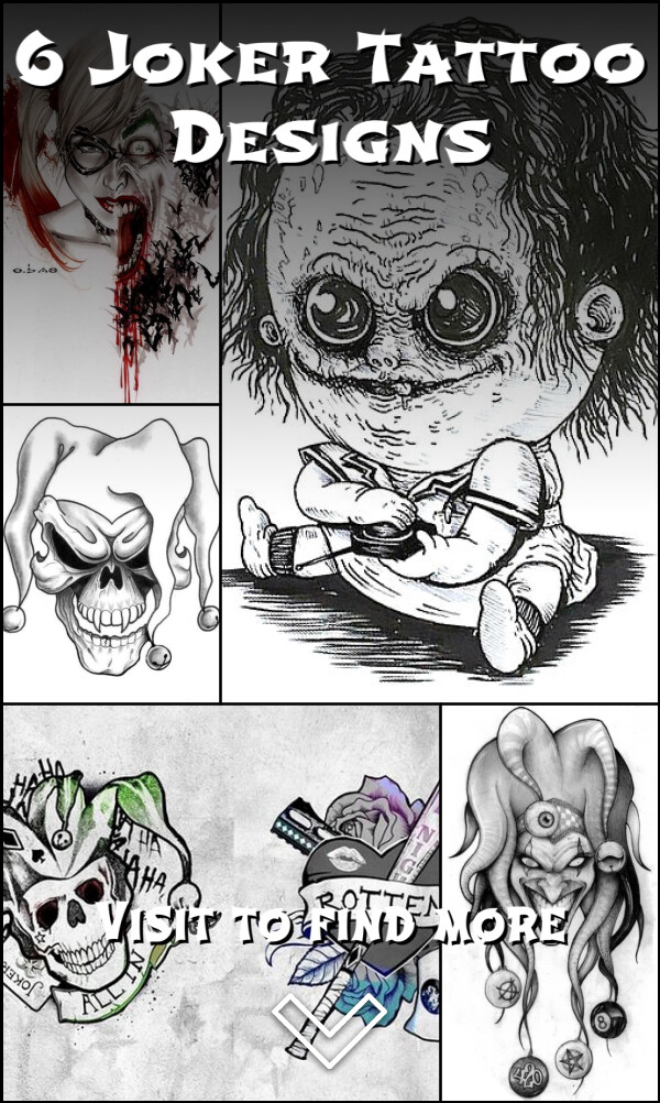 6 Joker Tattoo Designs