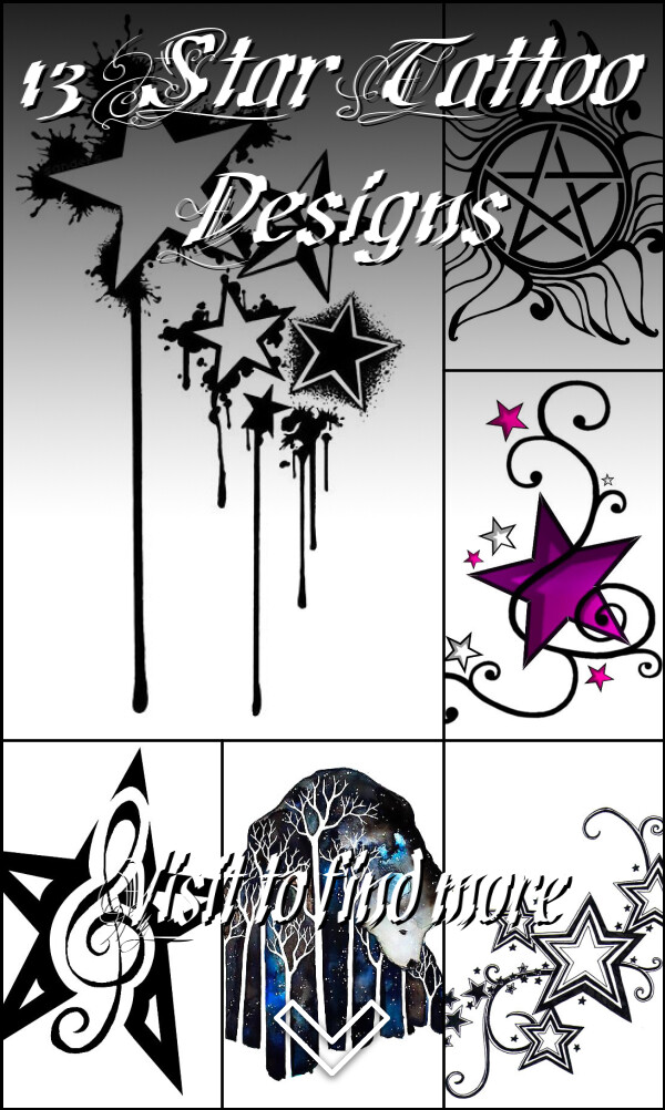 13 Star Tattoo Designs