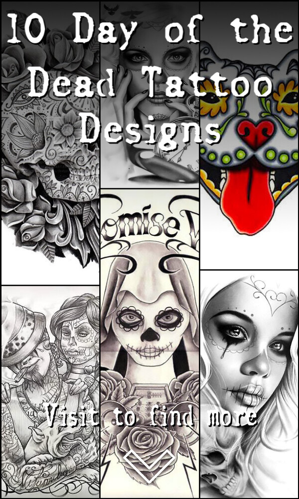 10 Day of the Dead Tattoo Designs