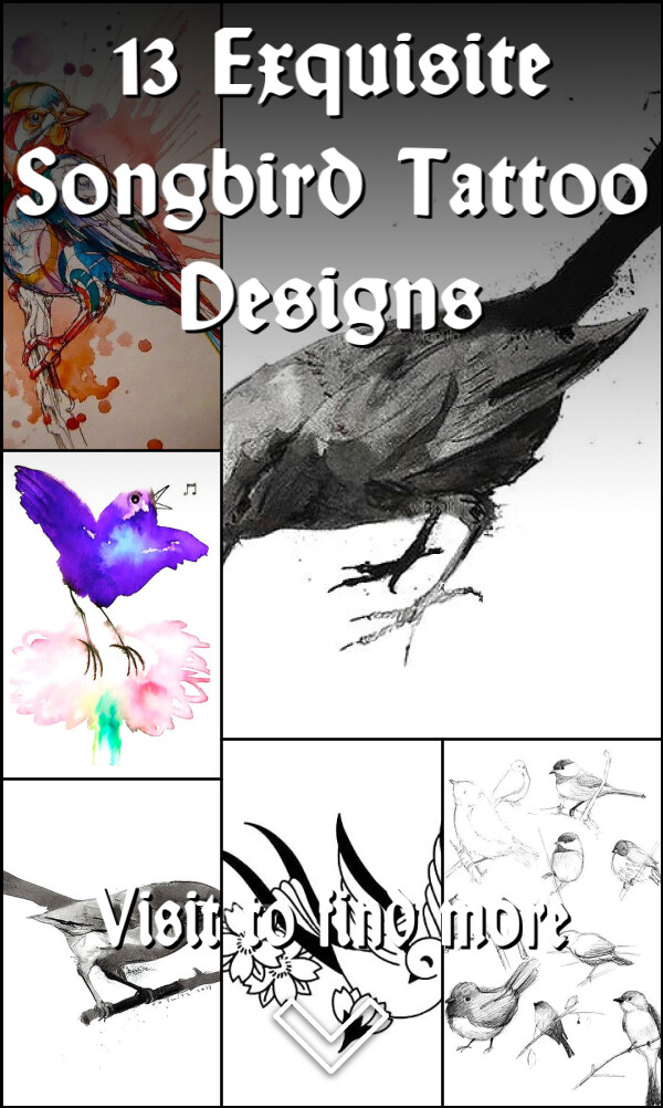 13 Exquisite Songbird Tattoo Designs
