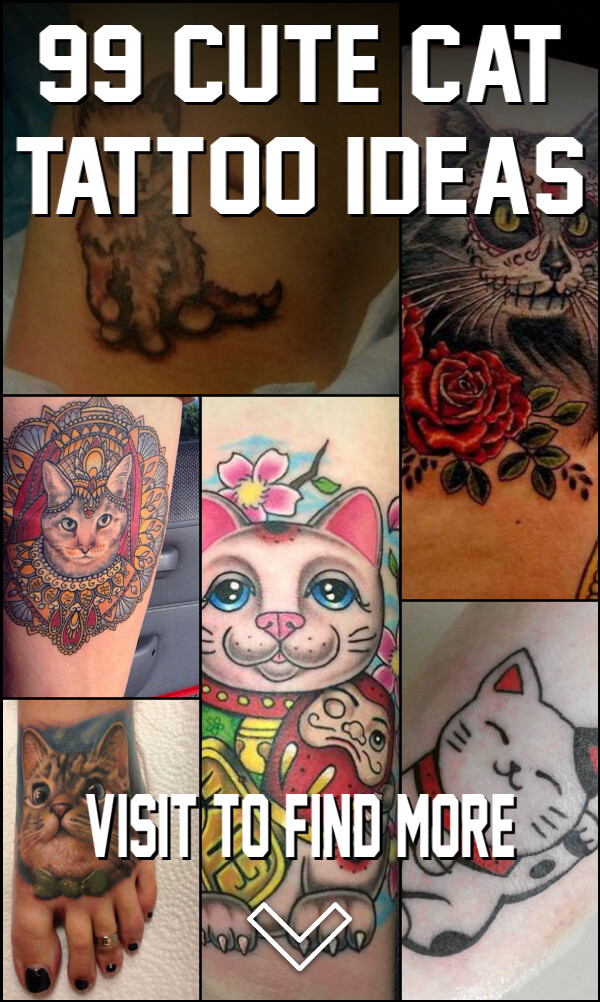 99 Cute Cat Tattoo Ideas