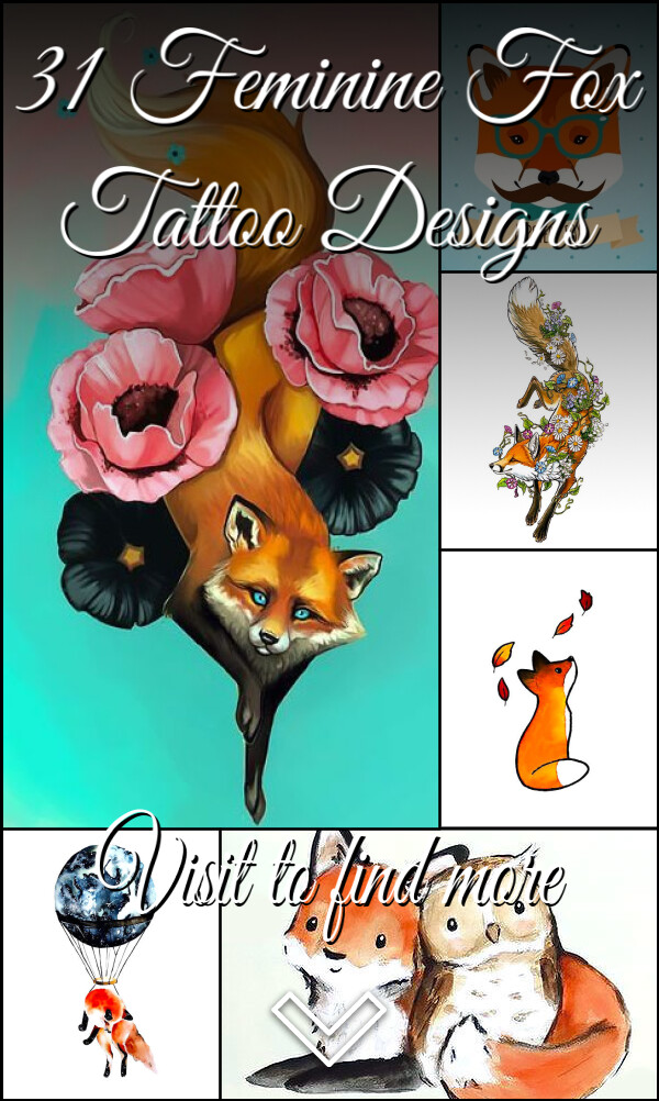 31 Feminine Fox Tattoo Designs