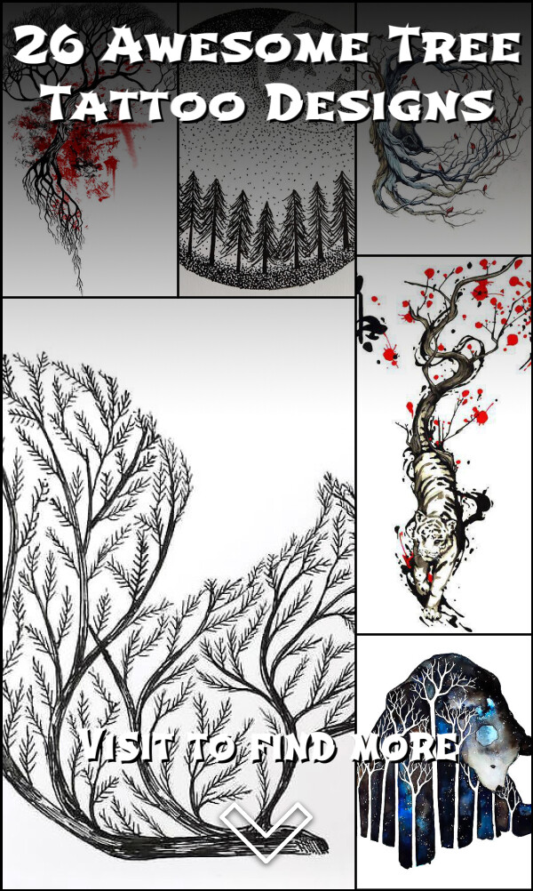 26 Awesome Tree Tattoo Designs