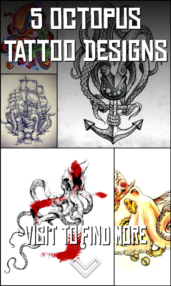5 Octopus Tattoo Designs