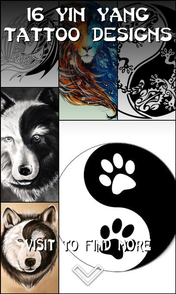 16 Yin Yang Tattoo Designs
