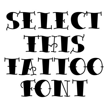 Traditional Tattoo Font Tattoo Font