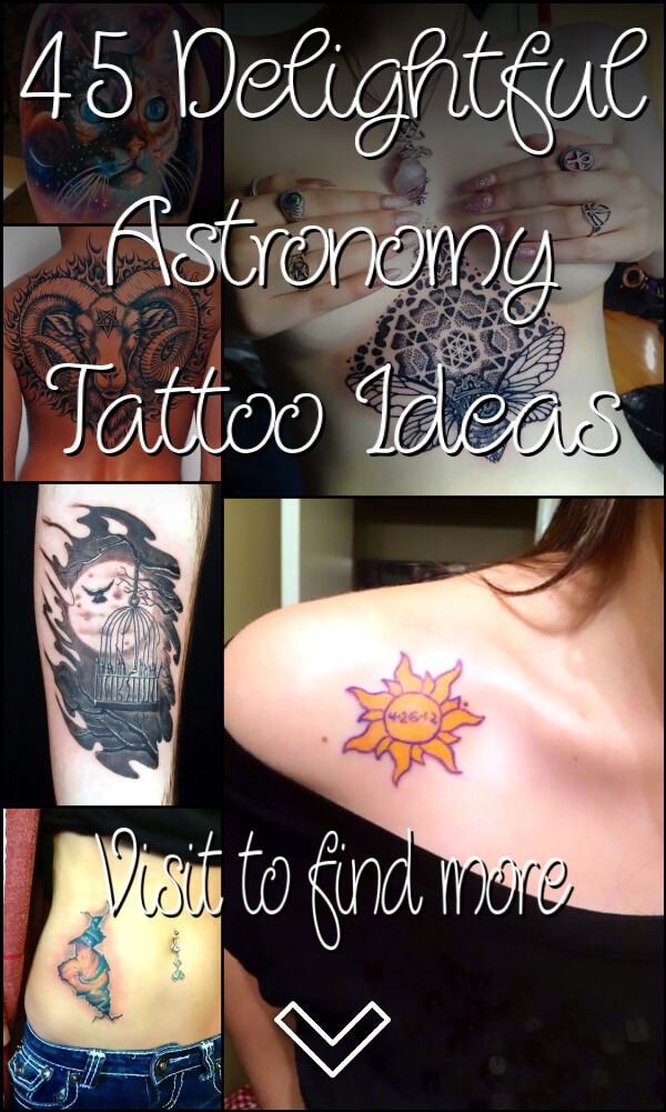 45 Delightful Astronomy Tattoo Ideas