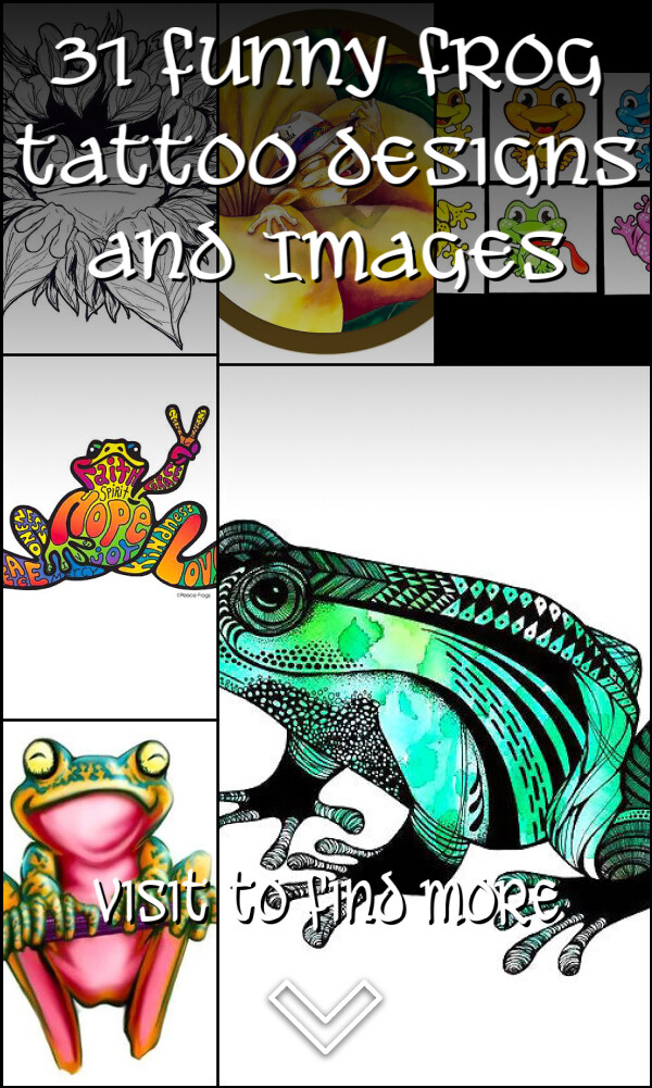 31 Funny Frog Tattoo Designs and Images