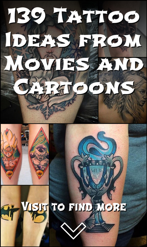 139 Tattoo Ideas from Movies and Cartoons