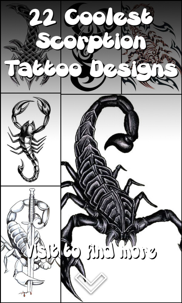 22 Coolest Scorption Tattoo Designs