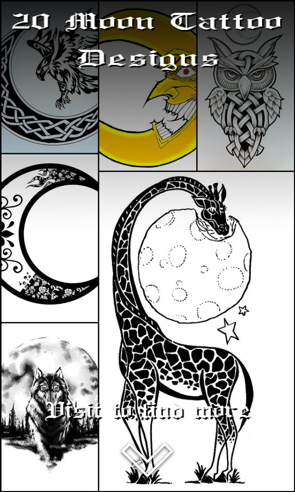20 Moon Tattoo Designs