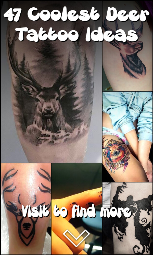 47 Coolest Deer Tattoo Ideas