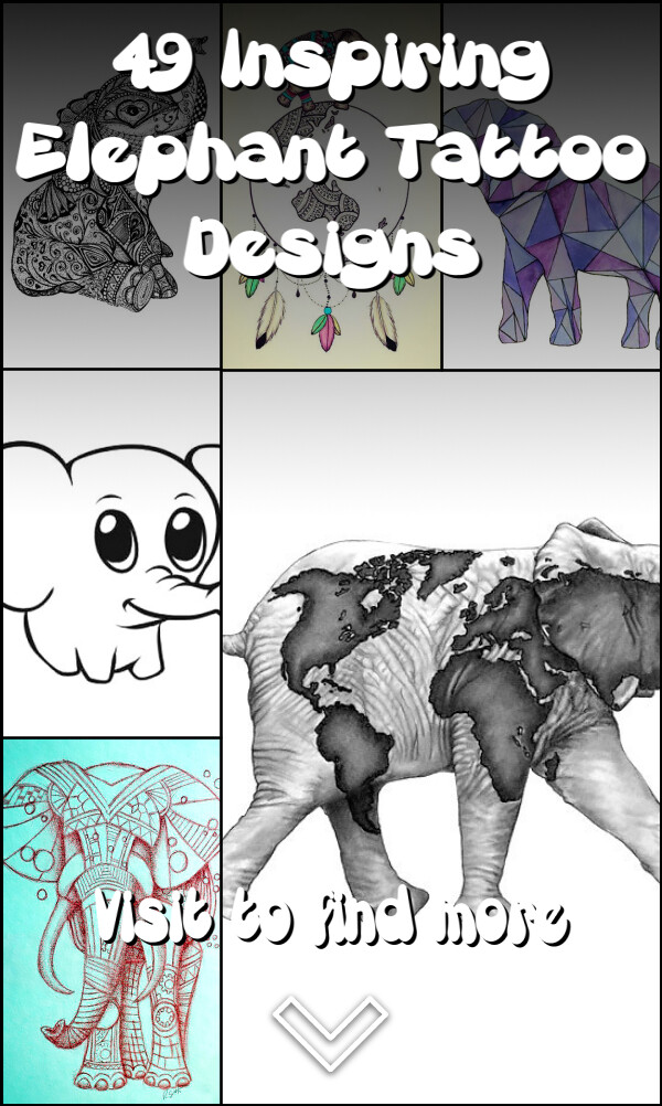 49 Inspiring Elephant Tattoo Designs