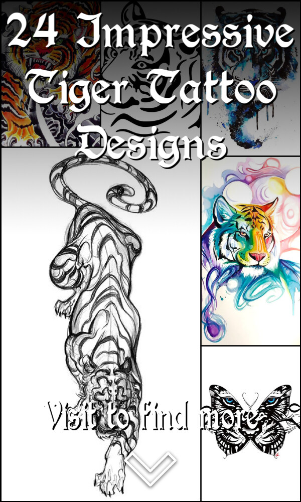 24 Impressive Tiger Tattoo Designs