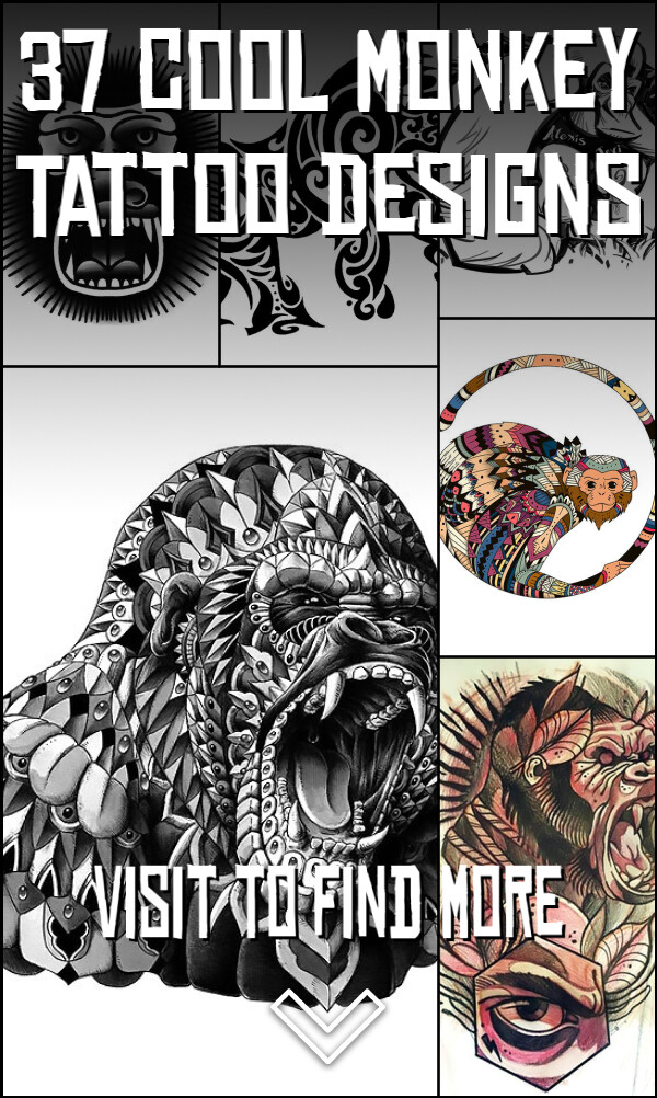 37 Cool Monkey Tattoo Designs