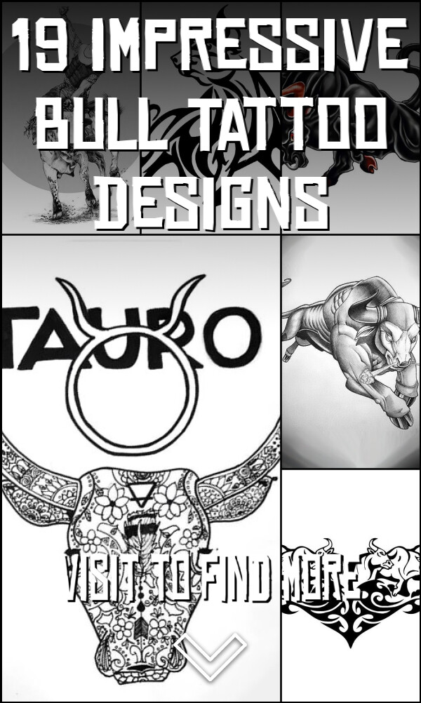 19 Impressive Bull Tattoo Designs