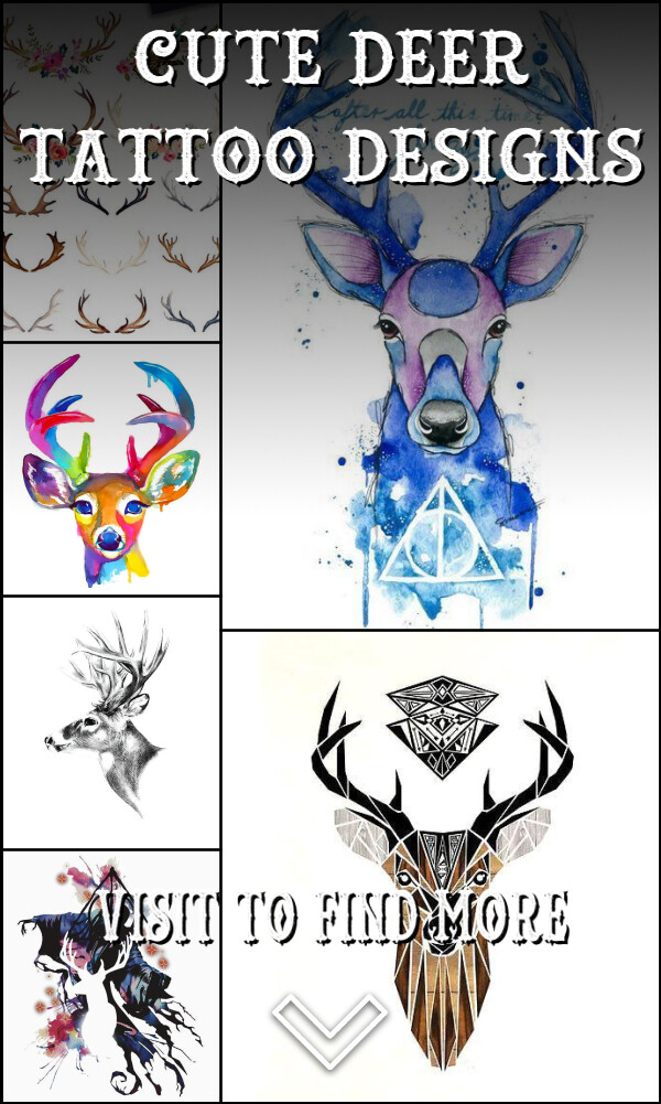 30 Cute Deer Tattoo Designs