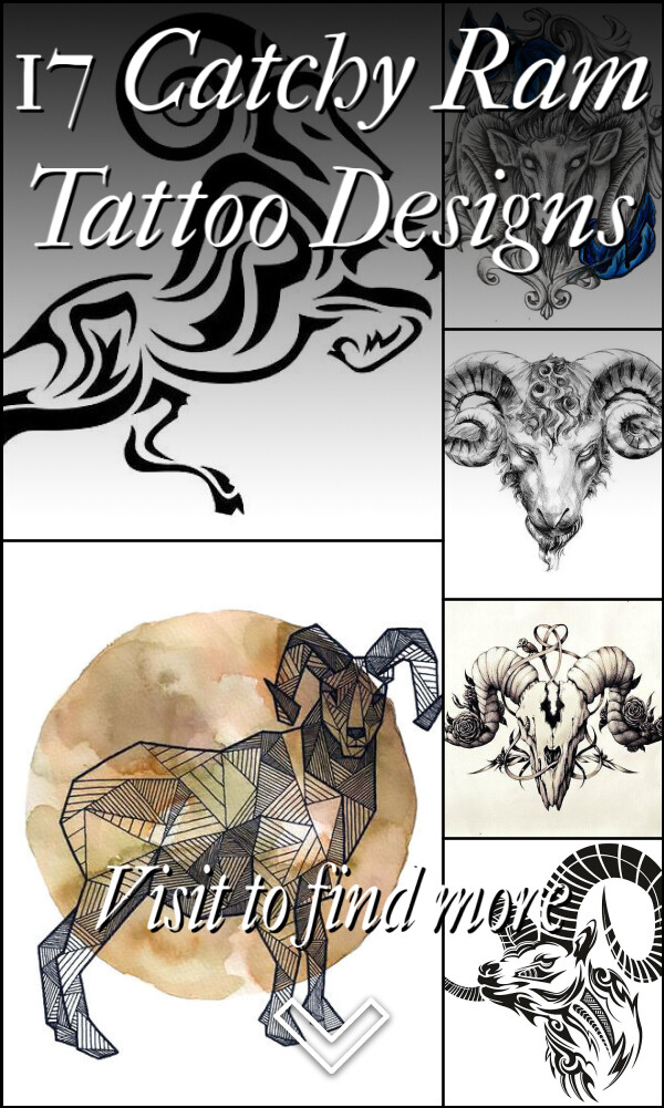 17 Catchy Ram Tattoo Designs