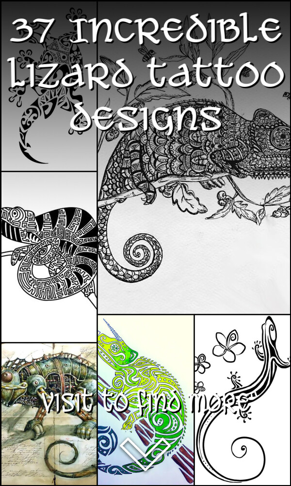 37 Incredible Lizard Tattoo Designs