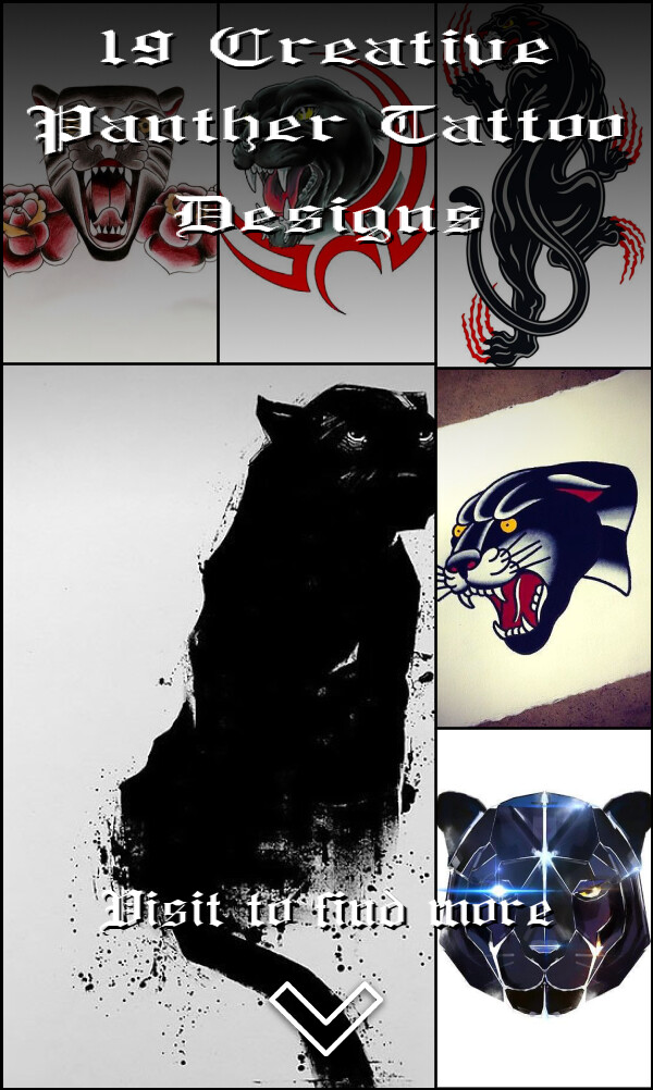 19 Creative Panther Tattoo Designs