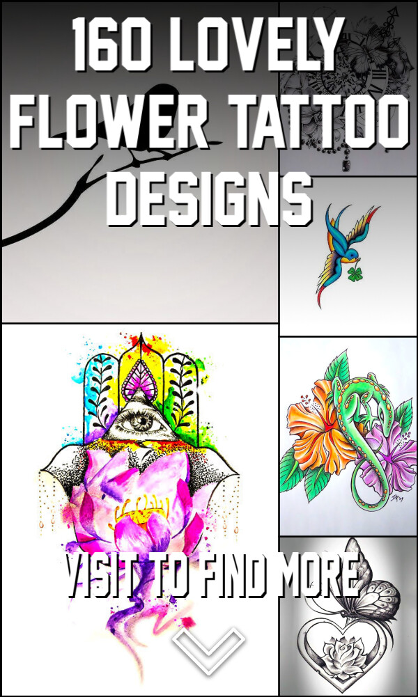 160 Lovely Flower Tattoo Designs