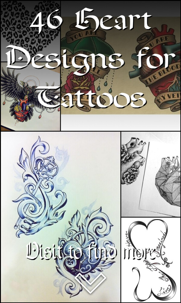 46 Heart Designs for Tattoos 