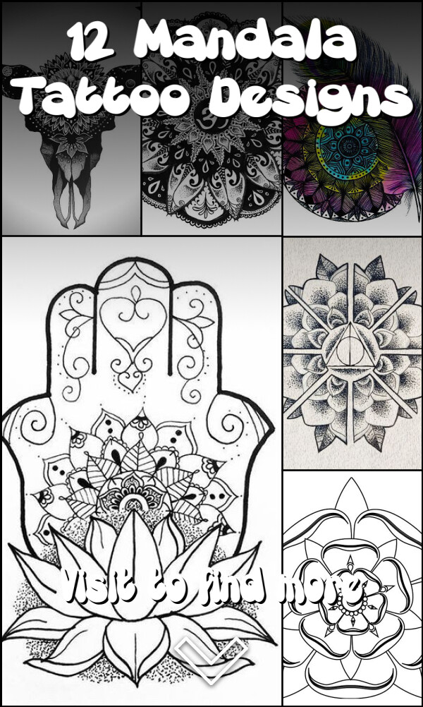 12 Mandala Tattoo Designs