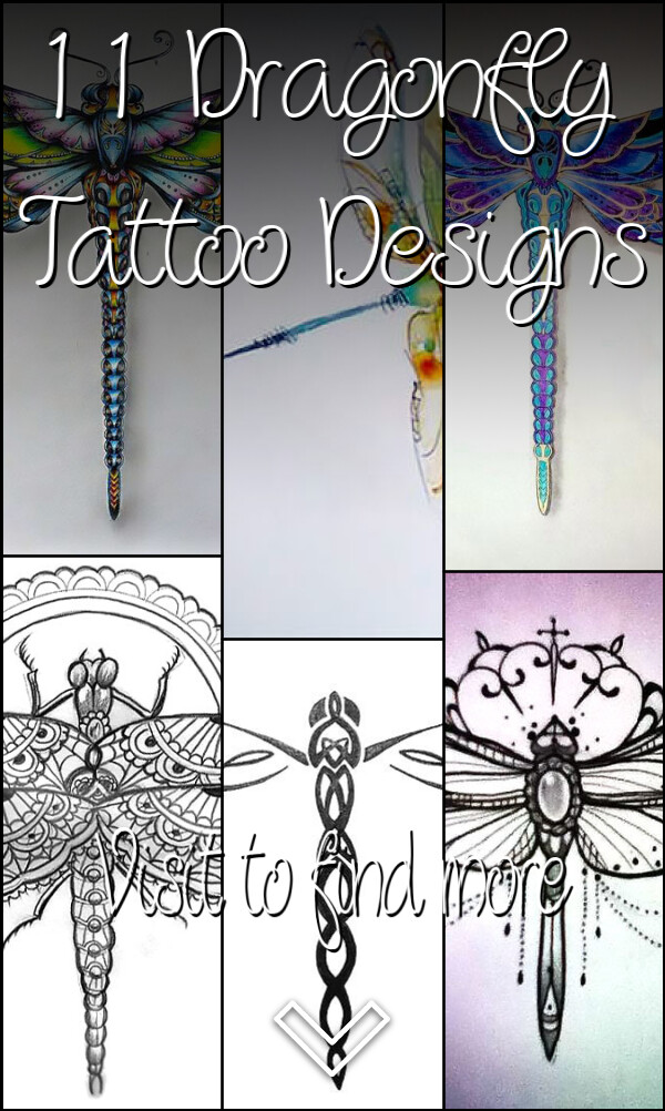 11 Dragonfly Tattoo Designs