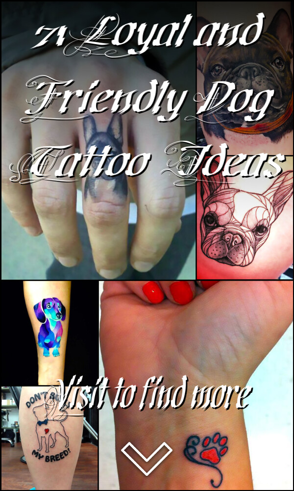 71 Loyal and Friendly Dog Tattoo Ideas