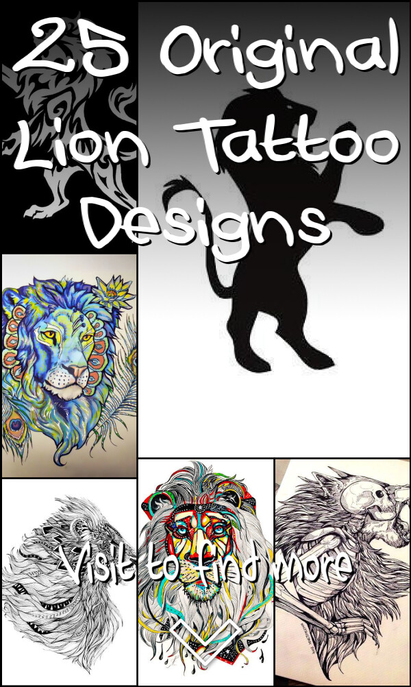 25 Original Lion Tattoo Designs