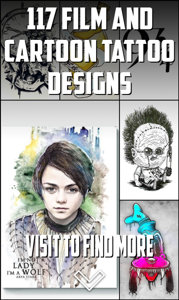 117 Film and Cartoon Tattoo Designs