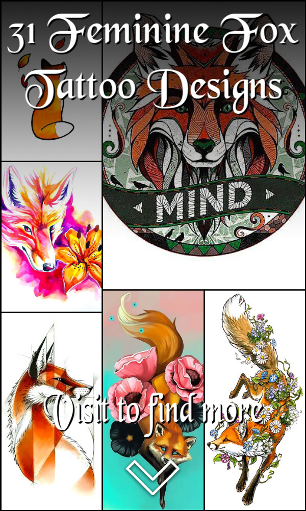 31 Feminine Fox Tattoo Designs