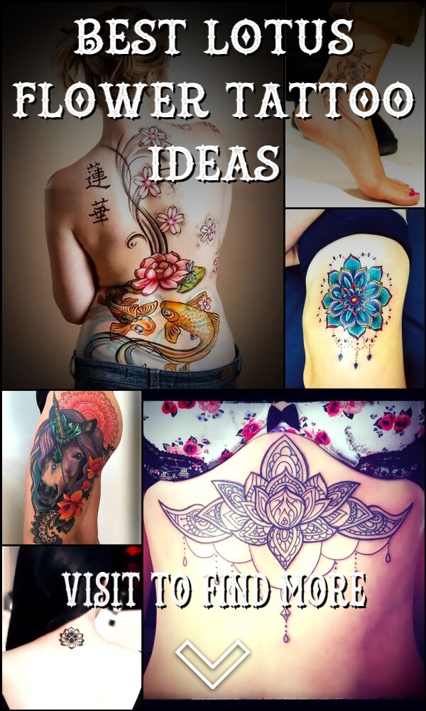 20 Best Lotus Flower Tattoo Ideas