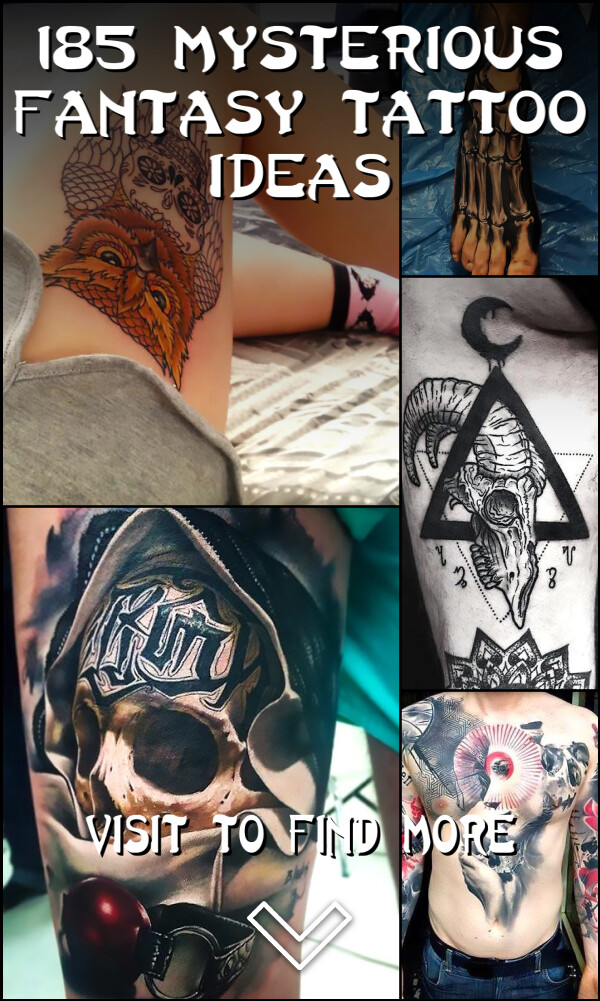 185 Mysterious Fantasy Tattoo Ideas