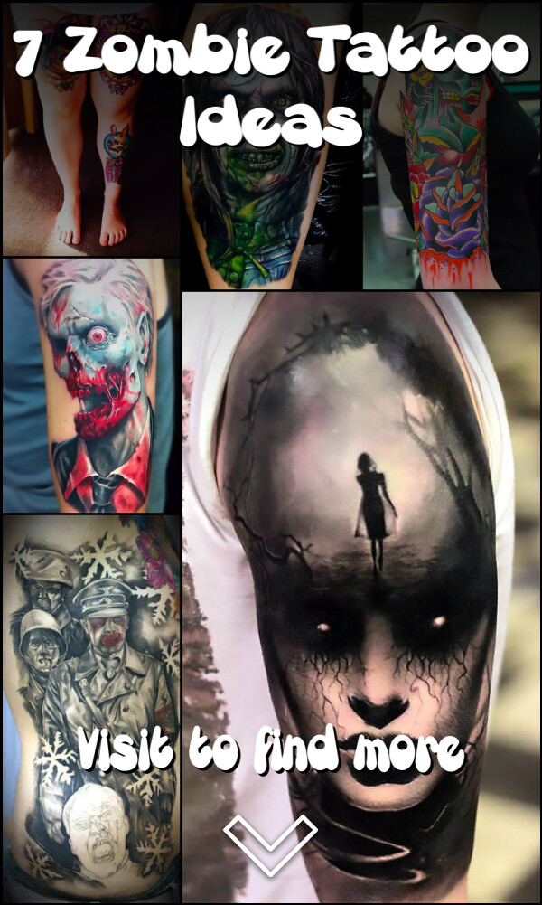7 Zombie Tattoo Ideas