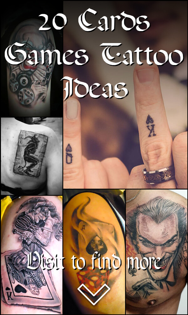 20 Cards & Games Tattoo Ideas
