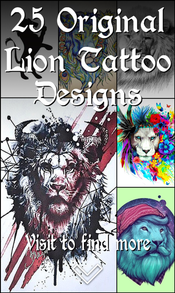 25 Original Lion Tattoo Designs