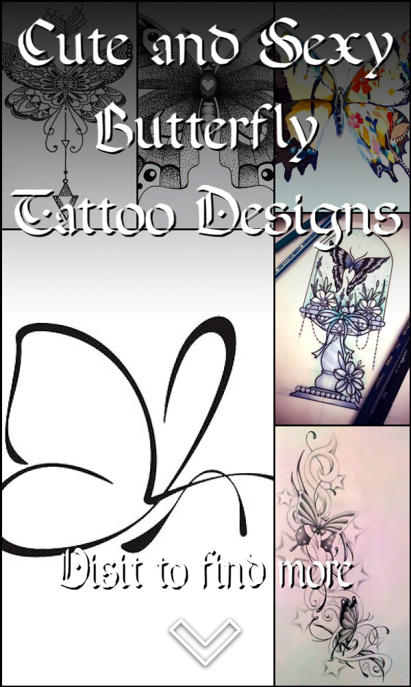 Cute and Sexy Butterfly Tattoo Designs