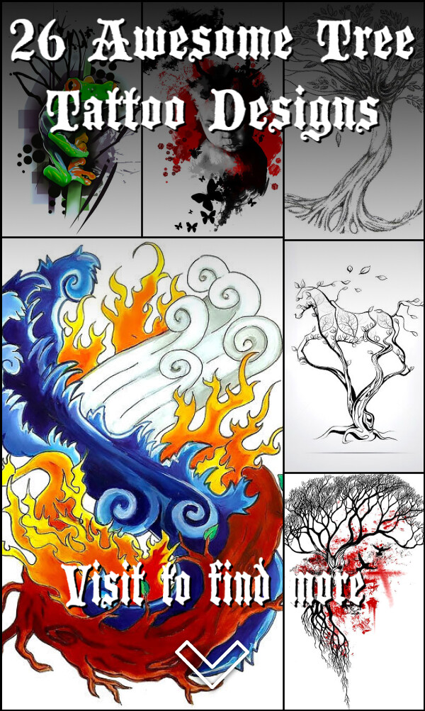 26 Awesome Tree Tattoo Designs