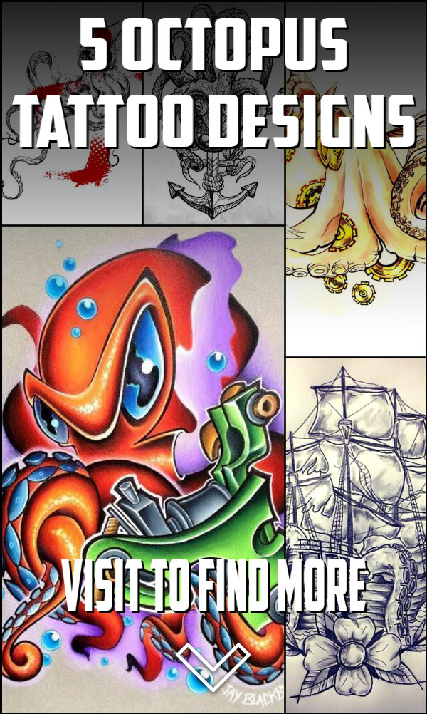 5 Octopus Tattoo Designs