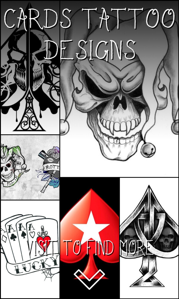9 Cards Tattoo Designs