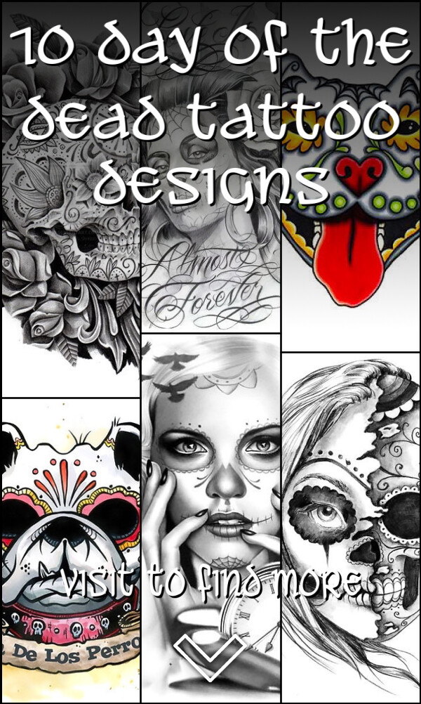 10 Day of the Dead Tattoo Designs