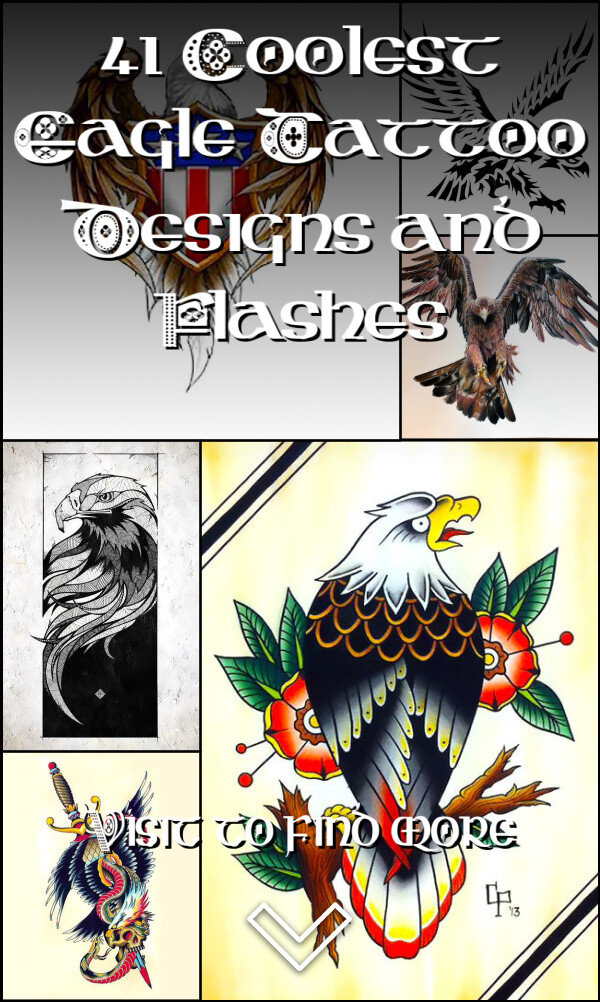 41 Coolest Eagle Tattoo Designs and Flashes