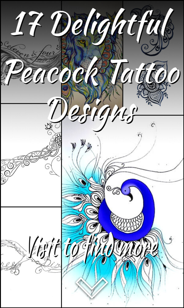 17 Delightful Peacock Tattoo Designs
