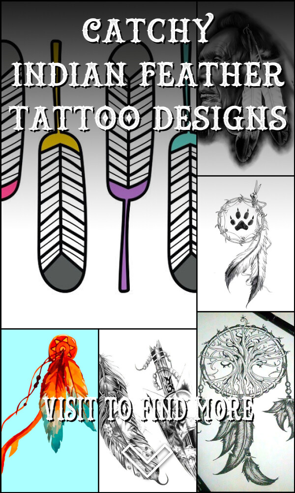19 Catchy Indian Feather Tattoo Designs