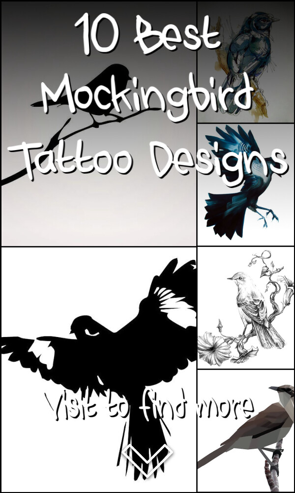 10 Best Mockingbird Tattoo Designs