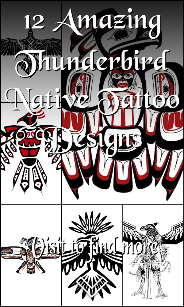 12 Amazing Thunderbird Native Tattoo Designs