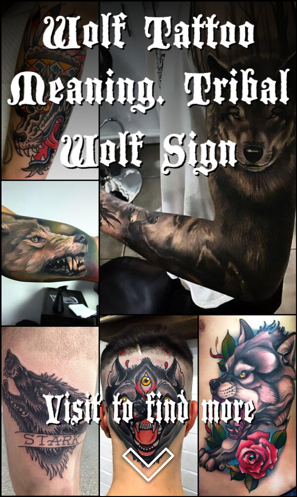 Wolf Tattoo Meaning. Tribal Wolf Sign