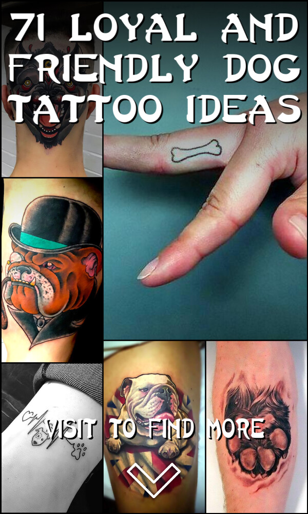 71 Loyal and Friendly Dog Tattoo Ideas